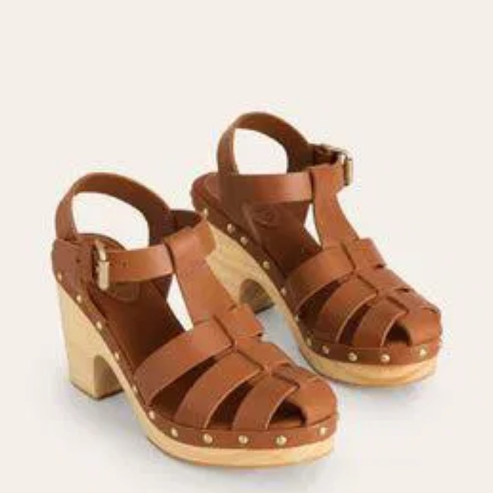 Boden Fisherman Clog | Size 39 | Brown 🍄‍🟫